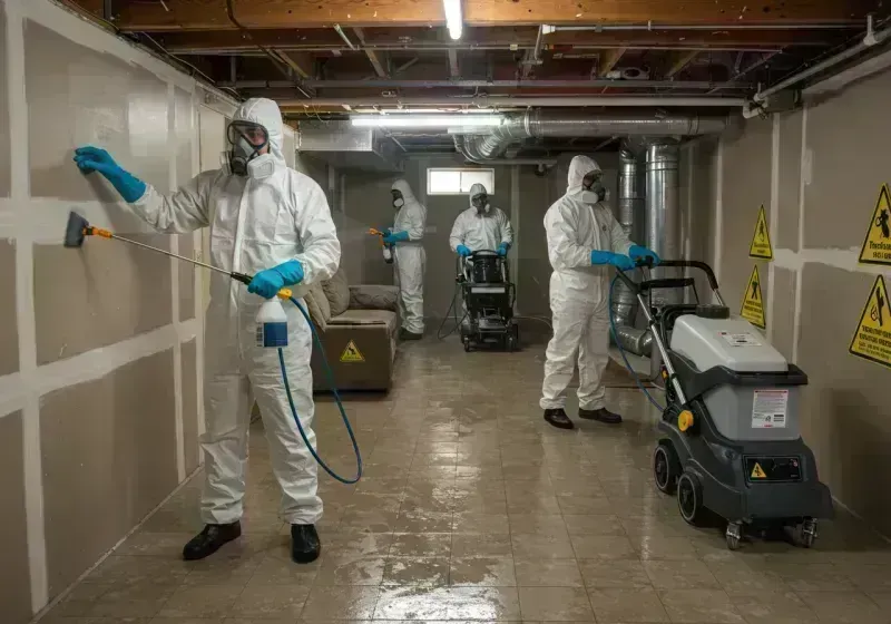 Basement Moisture Removal and Structural Drying process in Greenup, KY